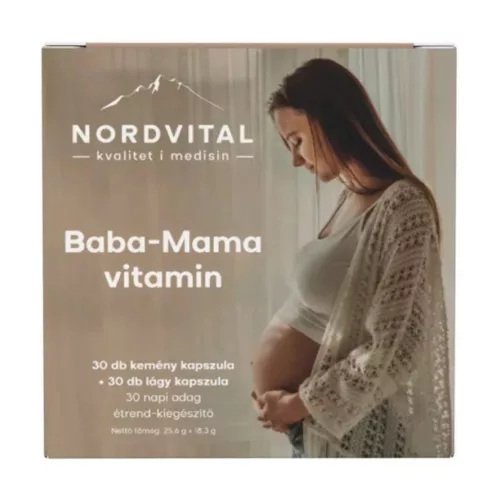 Nordvital Baba-Mama vitamin terhesvitamin 30+30db