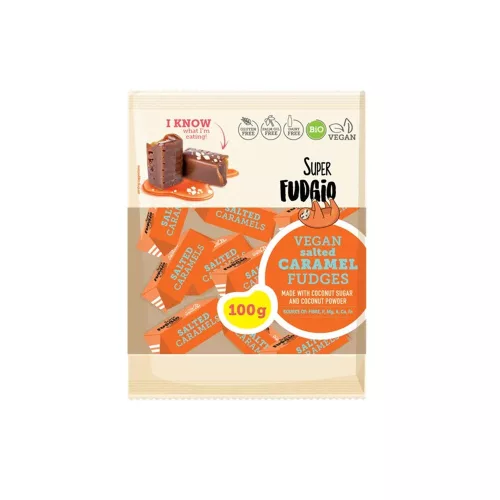 Super fudgio bio vegán karamella sós karamellás 100g