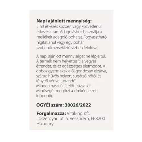 Vitaking VitaFer mikrokapszulás vas szirup 120ml