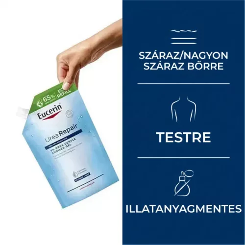 Eucerin UreaRepair 5% Urea bőrkímélő tusfürdő öko-utántöltő 400ml