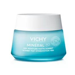   VICHY Minéral 89 Akár 48 órás hidratáló mattító sorbet 50ml