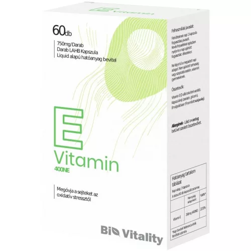 Bio Vitality E-Vitamin lágyzselé kapszula 60x