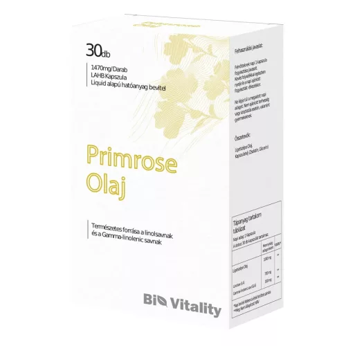 Bio Vitality Ligetszépeolaj lágy zselé kapszula 30x