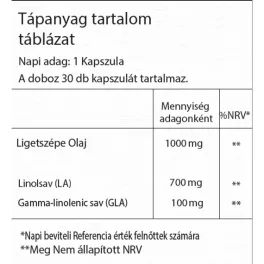 Bio Vitality Ligetszépeolaj lágy zselé kapszula 30x