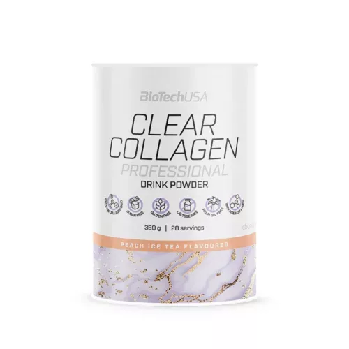 BioTechUSA Clear Collagen Professional barack ice tea ízű kollagén por 350g