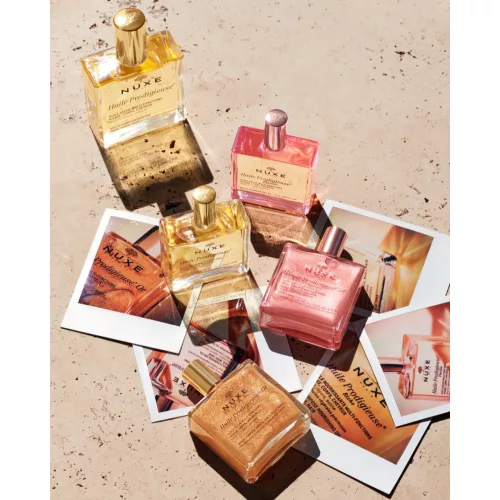 Nuxe Huile Prodigieuse Or Florale - többfunkciós rózsaarany-csillámos szárazolaj arcra, testre, hajra 50ml