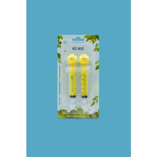 Elysium Nózi Mosó orrmosó fecskendő csibe fejjel - 2 db