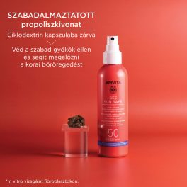 Apivita Bee Sun Safe Spray arcra és testre SPF50 200ml