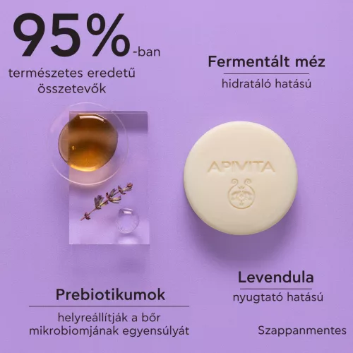 Apivita Arctisztító és sminkeltávolító bőrkímélő szappan 80g