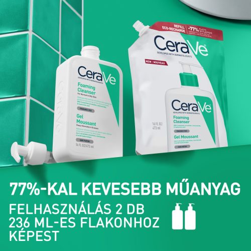 Cerave Habzó tisztító gél utántöltő 473ml
