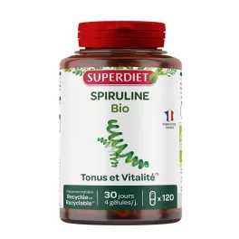 Superdiet bio Spirulina kapszula 120x