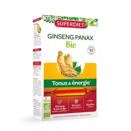 Superdiet Bio Ginseng Panax ivóampulla 20x10ml