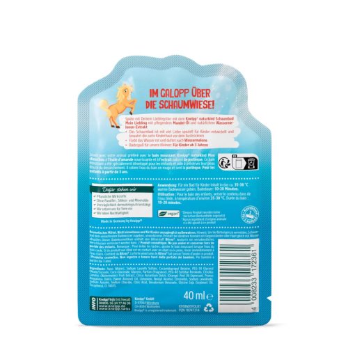 Kneipp Naturkind Színes Habfürdő Kis Kedvencem 40 ml (cicás vagy pónis grafikával)