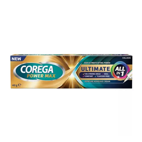 Corega Ultimate All In One műfogsorrögzítő krém 40g