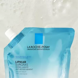   La Roche Posay Lipikar Surgras lipidekben gazdag, bőrszárazság elleni krémtusfürdő utántöltő 400ml