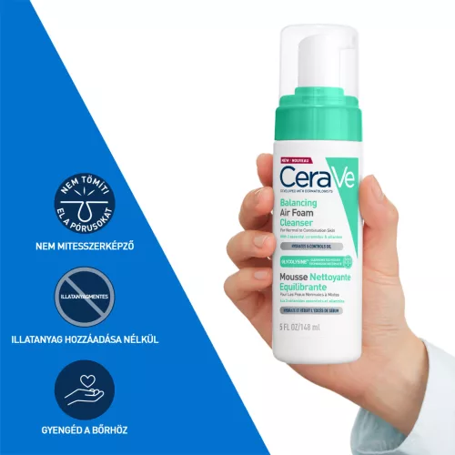 Cerave Kiegyensúlyozó Könnyű Habtisztító 148ml
