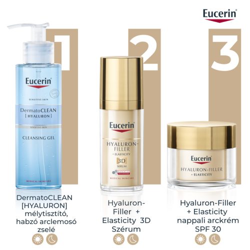 Eucerin Hyaluron-Filler + Elasticity Bőrtömörséget regeneráló éjszakai krém öko utántöltő 50ml
