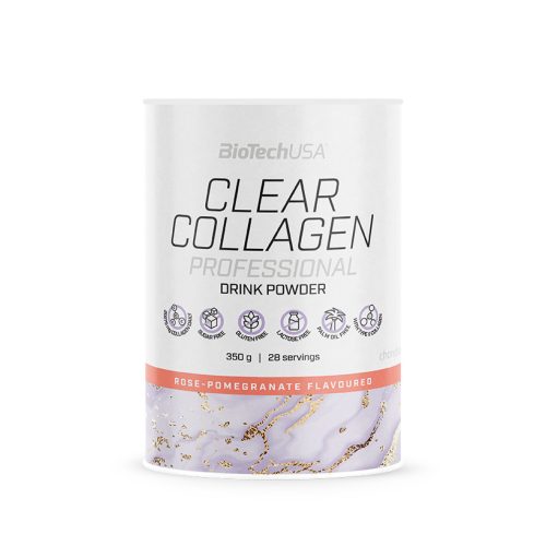 BioTechUSA Clear Collagen Professional Rózsa-Gránátalma italpor 350g