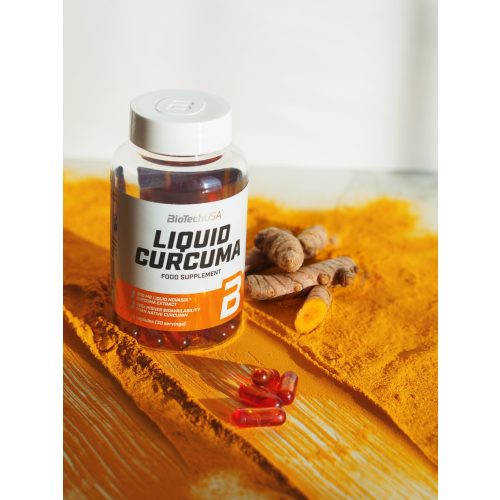 BiotechUSA Liquid Curcuma folyékony kurkuma kivonattal kapszula 30x