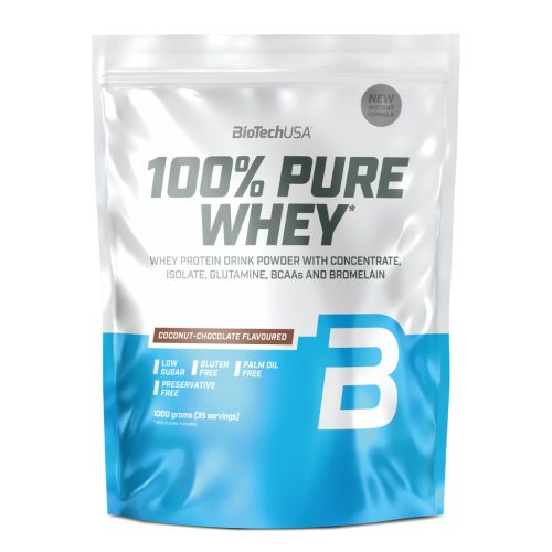 Biotech 100% Pure Whey tejsavó fehérjepor kókusz-csokoládé 454g
