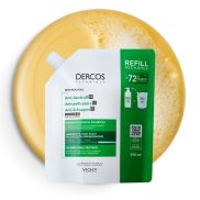  VICHY Dercos Korpásodás elleni sampon normál és zsíros hajra utántöltő 390 ml