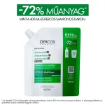 VICHY Dercos Korpásodás elleni sampon normál és zsíros hajra utántöltő 390 ml