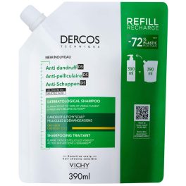   VICHY Dercos Korpásodás elleni sampon száraz hajra utántöltő 390ml