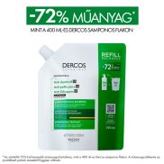   VICHY Dercos Korpásodás elleni sampon száraz hajra utántöltő 390ml