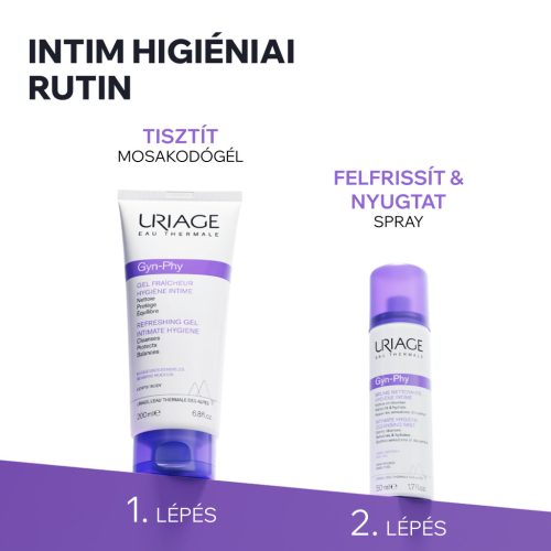Uriage GYN-PHY Intim frissítő, hidratáló, tisztító spray 50ml