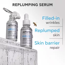   Apivita BEE TECH HA5 Honey feltöltő, regeneráló és bőrsimító szérum 30ml