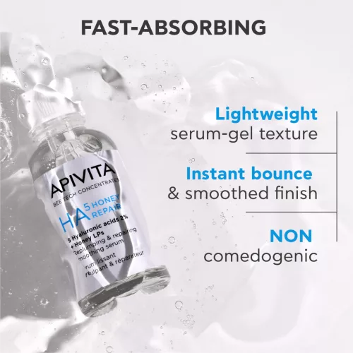 Apivita BEE TECH HA5 Honey feltöltő, regeneráló és bőrsimító szérum 30ml