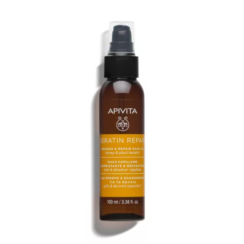 Apivita Hajerősítő olaj Keratin Repair száraz vagy töredezett hajra 100ml