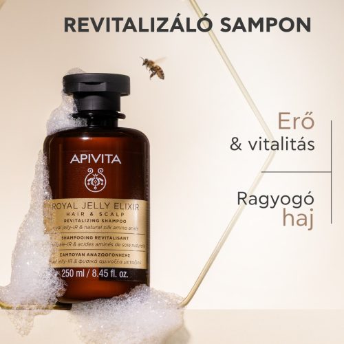 Apivita Royal Jelly Elixir Haj és fejbőr revitalizáló sampon 250ml