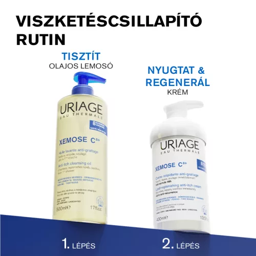 Uriage XEMOSE C8+ testápoló krém száraz bőrre lipidfeltöltő és viszketéscsillapító hatással 400ml