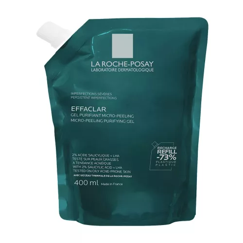 La Roche Posay Effaclar Duo Mikro-hámlasztó tisztító gél utántöltő 400ml