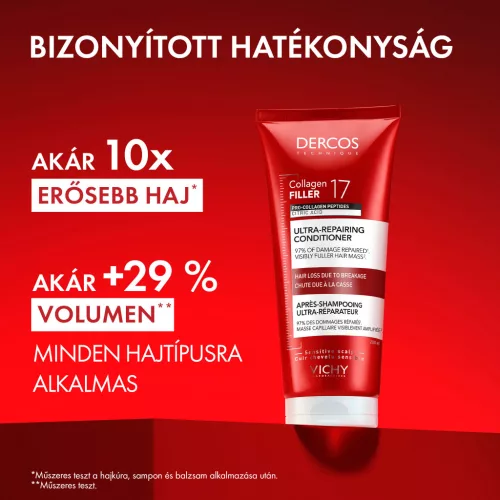 VICHY Dercos Collagen 17 Filler Ultra-Regeneráló hajbalzsam 200ml