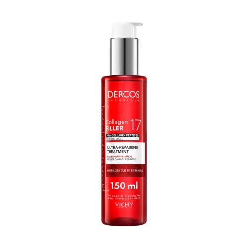 VICHY Dercos Collagen 17 Filler Ultra-Regeneráló hajkúra 150ml