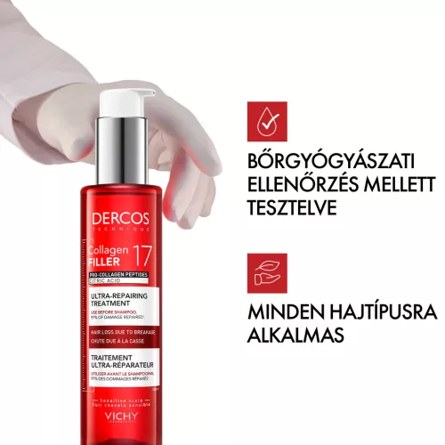 VICHY Dercos Collagen 17 Filler Ultra-Regeneráló hajkúra 150ml