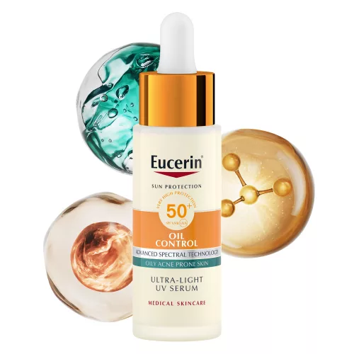 Eucerin Sun Oil Control Nappali UV Szérum arcra SPF50+ 50ml