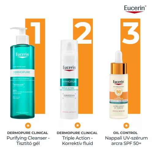 Eucerin Sun Oil Control Nappali UV Szérum arcra SPF50+ 50ml
