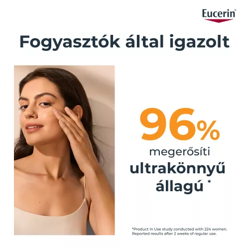 Eucerin Sun Hydro-Protect ultra könnyű színezett napozó fluid arcra SPF50 | medium árnyalat 50ml