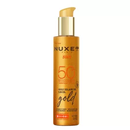 Nuxe SUN HP csillámló arany napolaj SPF50 150ml