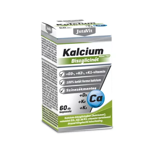 JutaVit Kalcium-Biszglicinát+D3+K2+K1 kapszula 60x