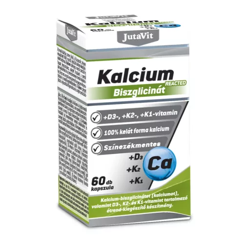 JutaVit Kalcium-Biszglicinát+D3+K2+K1 kapszula 60x