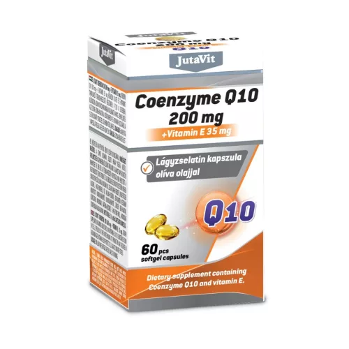 JutaVit Koenzim Q10 200 mg + E-vitamin 35 mg kapszula 60x