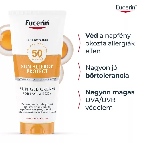 Eucerin Sun Allergy Protect Napallergia elleni krém-gél SPF50+ 200ml
