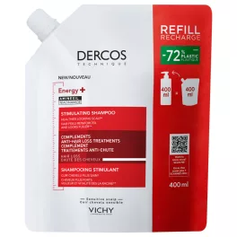  VICHY Dercos Energy+ Energiát adó sampon hajhullás ellen utántöltő 400ml