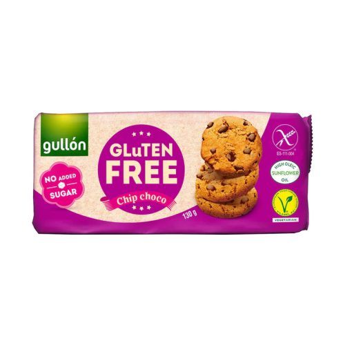 Gullon Chip-Choco diabetikus gluténmentes keksz 130g