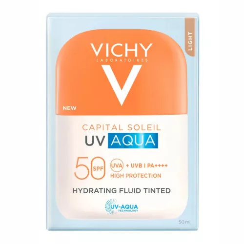 Vichy Capital Soleil UV AQUA Fluid SPF50 - Világos árnyalat 50ml