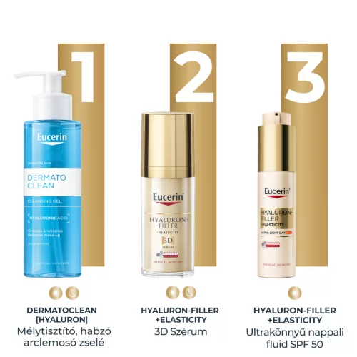 Eucerin Hyaluron-Filler+Elasticity ultrakönnyű nappali fluid SPF50+ 50ml